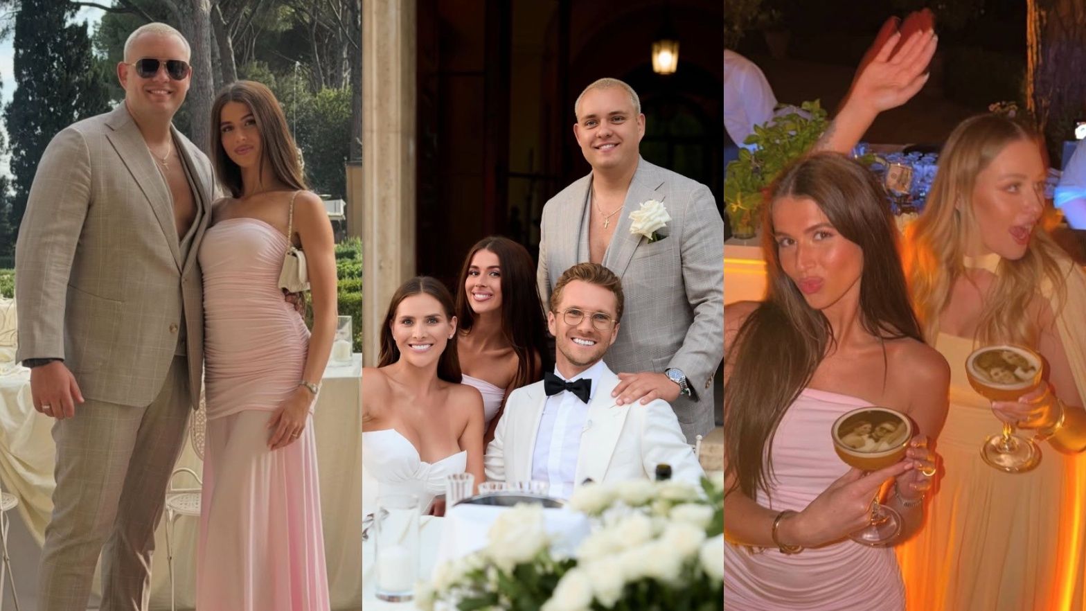 Roksana Węgiel i Kevin Mglej na ślubie Oli Nowak