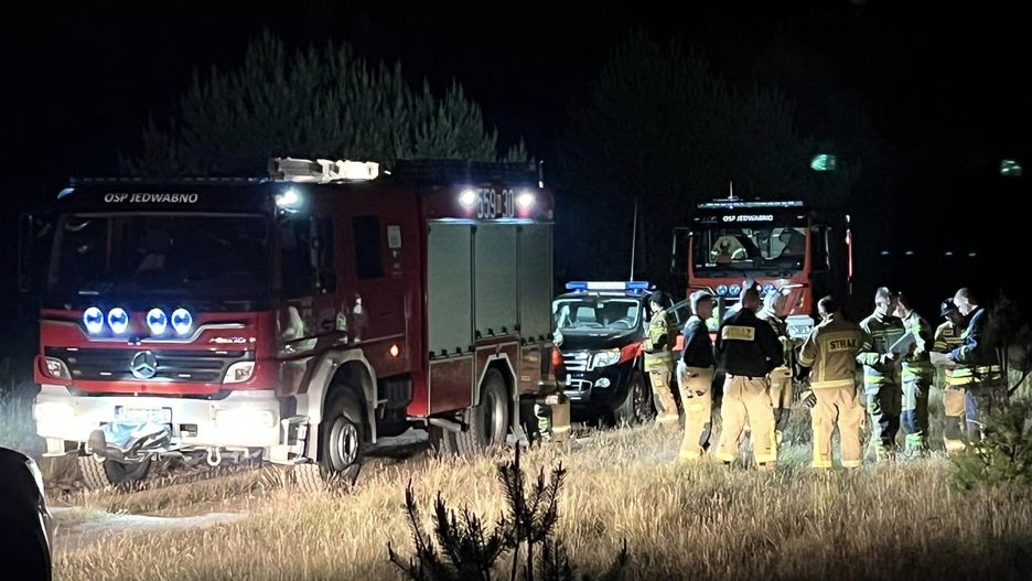 Szczytno. Poszukiwania obiektu, który miał spaść w lesie