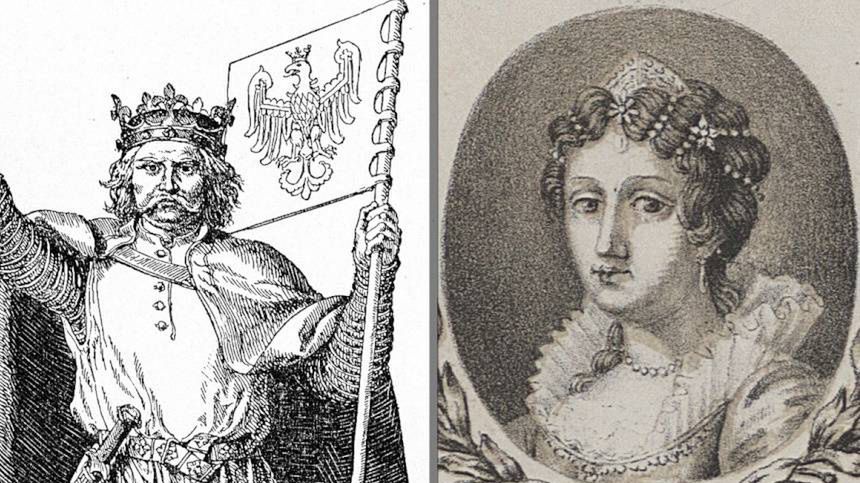 Władysław Łokietek i Jadwiga