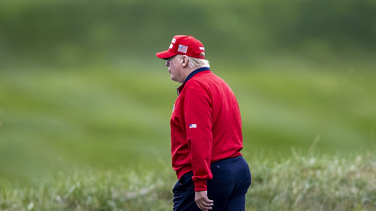 Donald Trump w wolnym czasie poświęca się grze w golfa