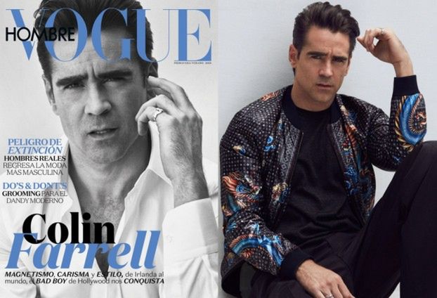 Colin Farrell na okładce "Vogue'a"!