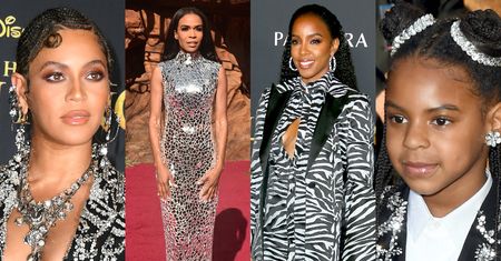 Beyonce z Blue Ivy, Kelly Rowland z synkiem i Michelle Williams pozują na światowej premierze "Króla Lwa" (ZDJĘCIA)
