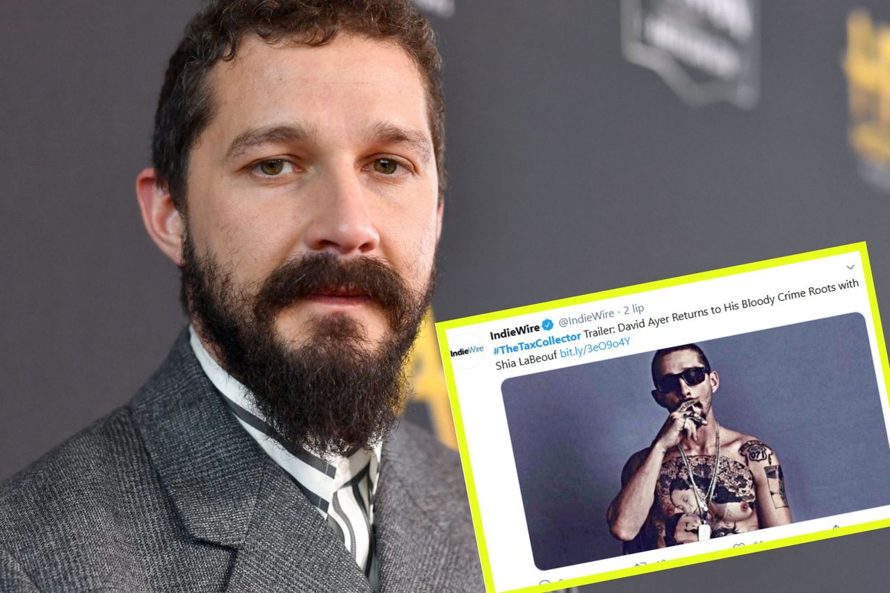 Shia LaBeouf na potrzeby filmu "The Tax Colleector" wytatuował sobie tors