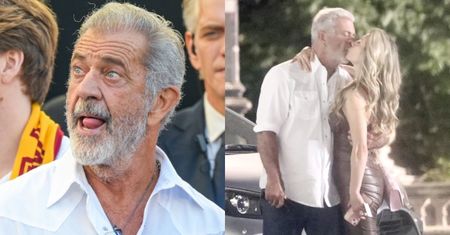 70-letni Mel Gibson MIGDALI SIĘ w Rzymie z młodszą o 26 lat modelką (FOTO)