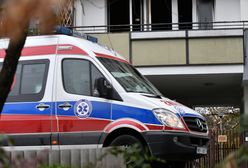 Związała prześcieradła i próbowała wyjść z mieszkania. Wezwano służby