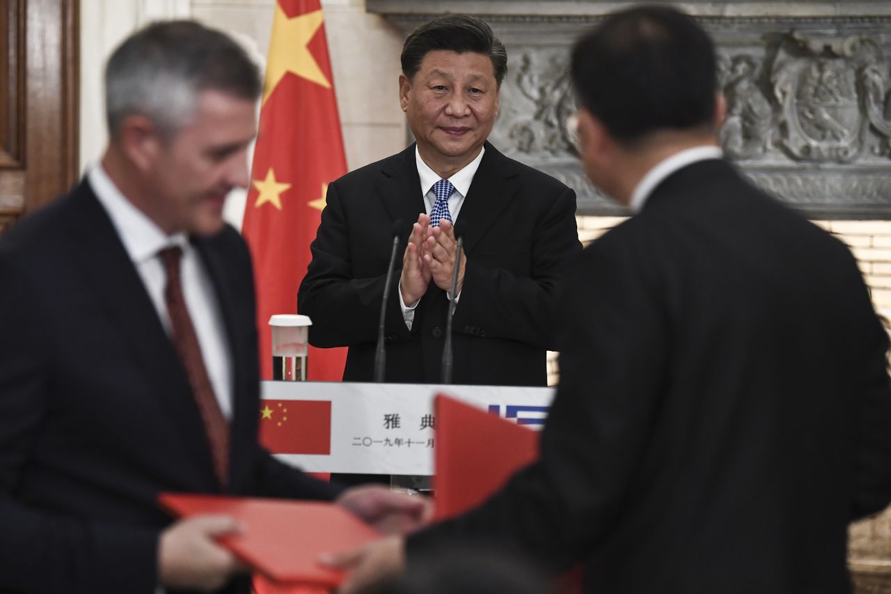  Xi Jinping podczas wizyty w Grecji w listopadzie 2019 r.