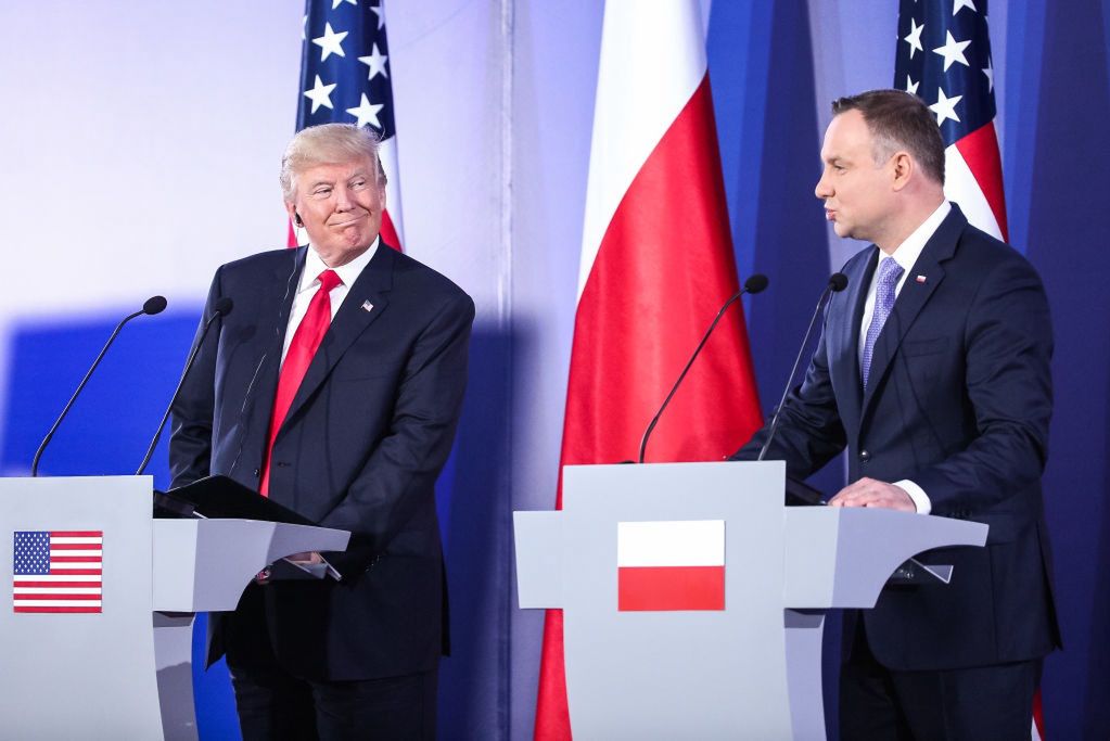 USA. Konferencja Andrzeja Dudy i Donalda Trumpa w Białym Domu