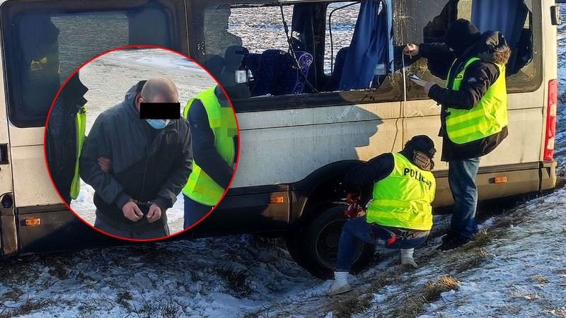 Policjanci zatrzymali 35-letniego kierowcę ciężarówki, który uciekł z miejsca wypadku