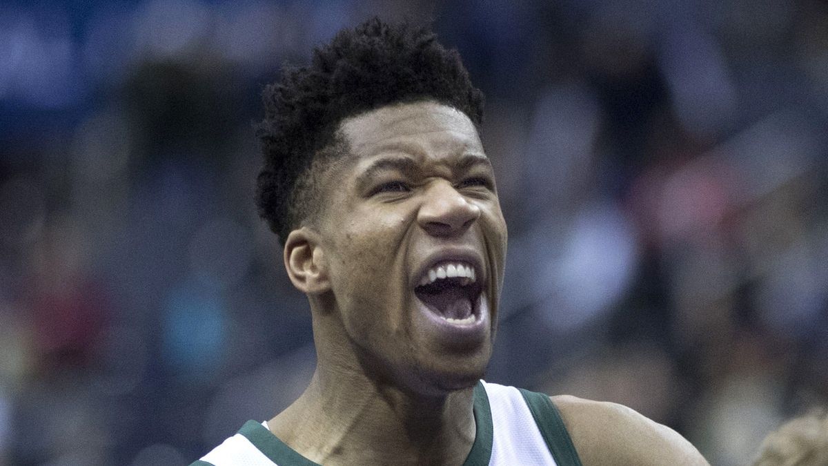 Giannis Antetokounmpo w meczu ligi NBA