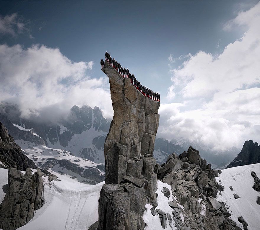 150 podświetlonych alpinistów, kilka lustrzanek i Matternhorn na jednej sesji 6