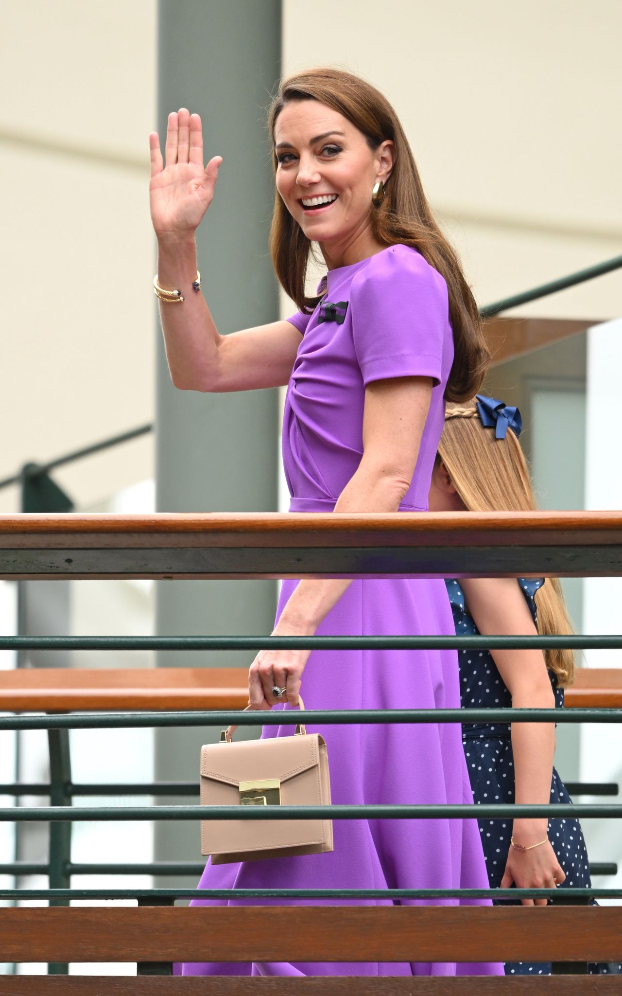 Duchess Kate at the Wimbledon final. The crowd went wild at the sight of her.