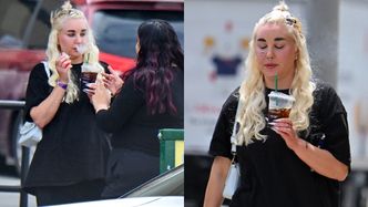 Amanda Bynes puszcza dymka i sączy słodki napój na ulicach Los Angeles. Wygląda na szczęśliwą? (ZDJĘCIA)