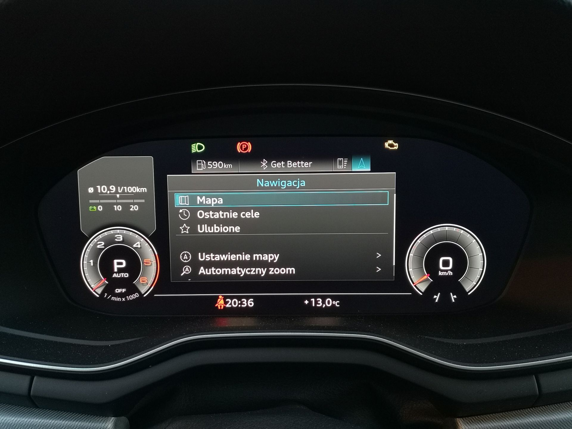 Audi A5 Sportback: Aplikacja MyAudi, wirtualny kokpit i Android Auto 9