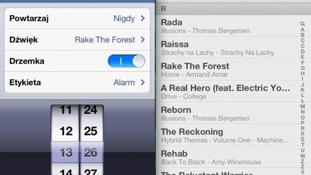iOS 6 pozwoli wybierać muzykę z biblioteki jako dźwięk budzika 1