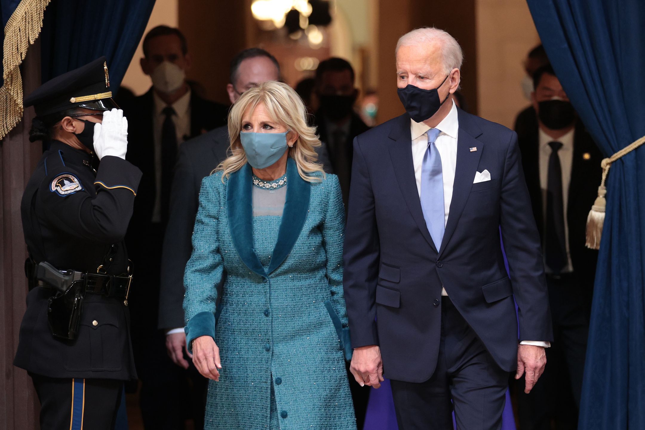Jill Biden na zaprzysiężeniu męża, Joe Bidena