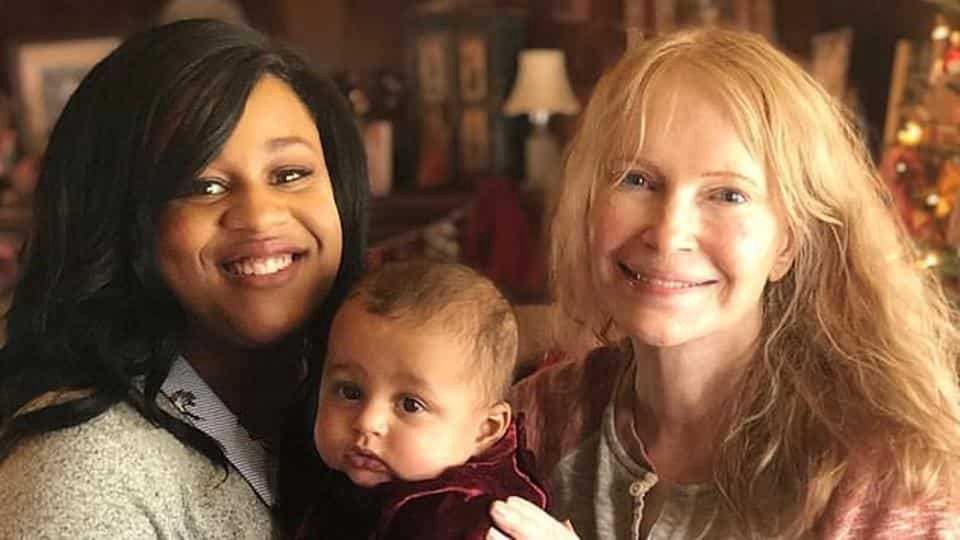 Mia Farrow z córką Quincy