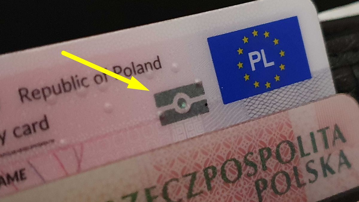Symbol warstwy elektronicznej na dowodzie osobistym