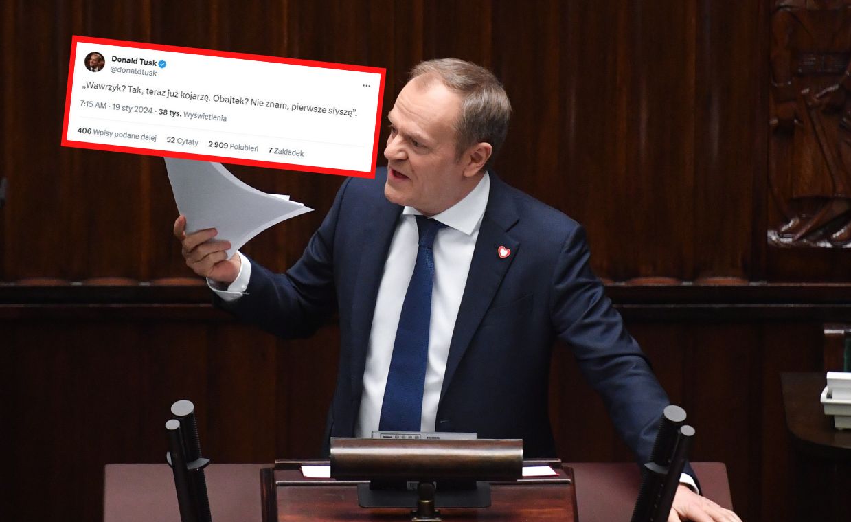 Tusk kpi z PiS. "Nie znam, pierwsze słyszę".