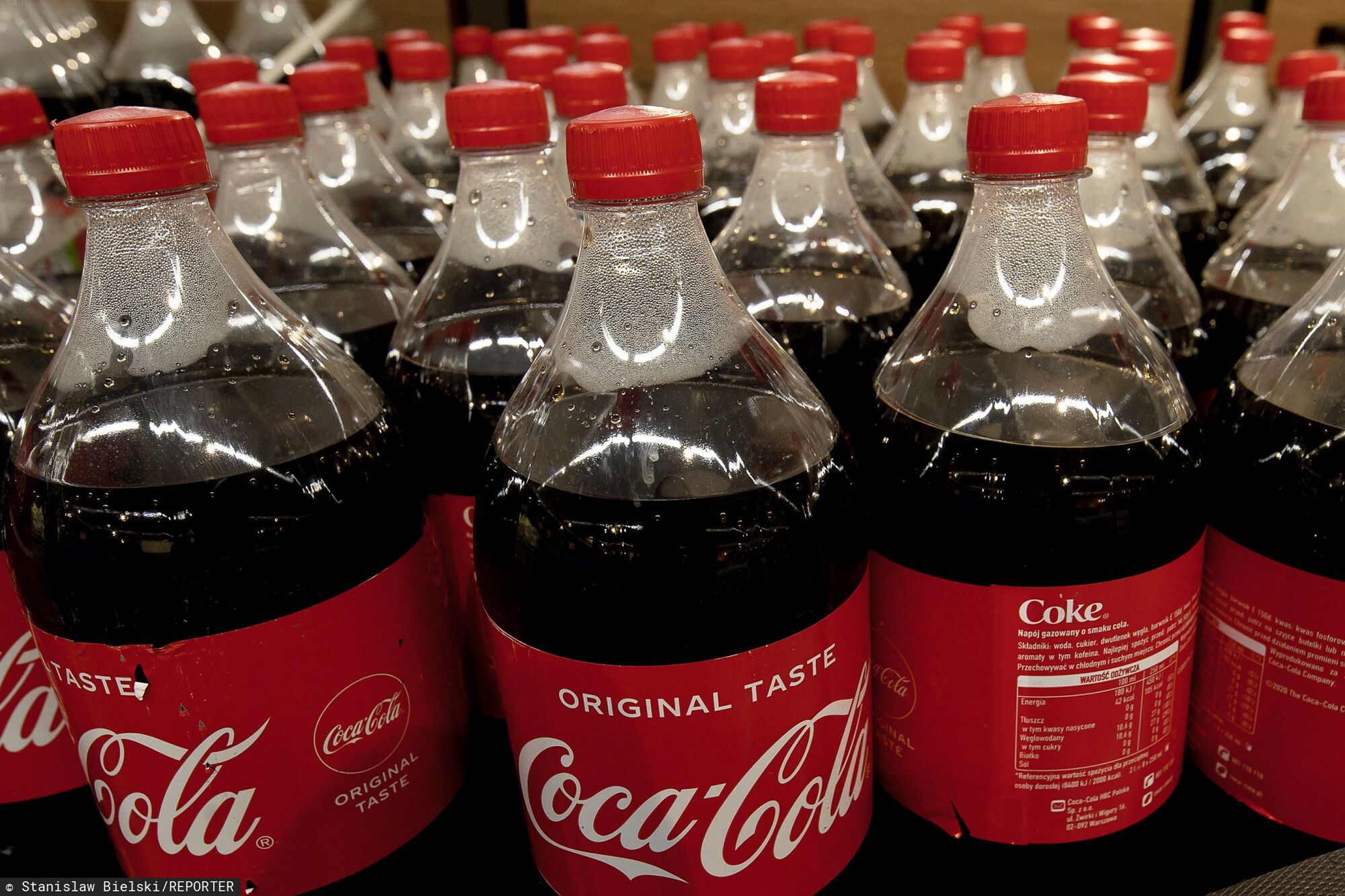 reporter_baza_2021-0202.02.2021 Elblag. Sklep Aldi ul. Robotnicza na kilka godzin przed oficjalnym otwarciem N/z napoje gazowane Coca-Cola  Fot. Stanislaw Bielski/REPORTERSTANISLAW BIELSKI/REPORTER