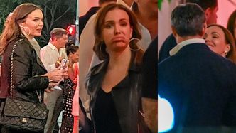 Anna Wendzikowska szaleje nocą na mieście: pogawędki przy winie, zalotne uśmiechy, torebka Chanel