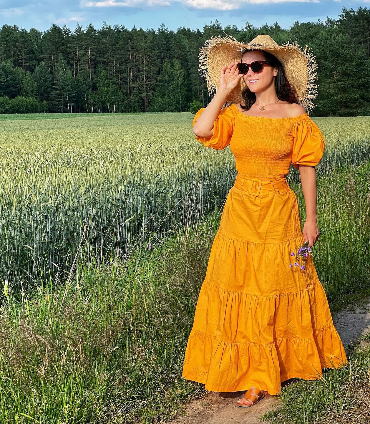 Katarzyna Cichopek spędza weekend na łonie natury