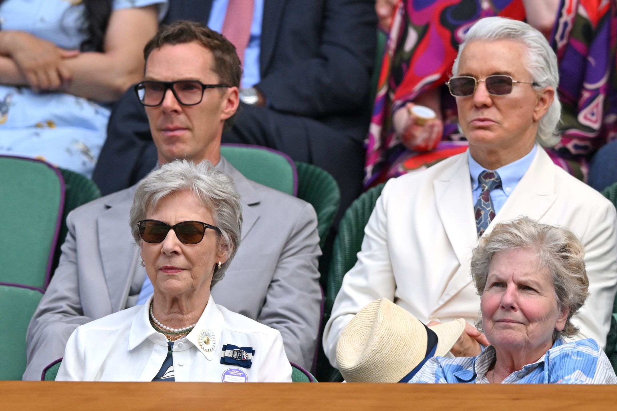 Benedict Cumberbatch, Birgitte, Duchess of Gloucester, Baz Luhrmann and Sandi Toksvig 