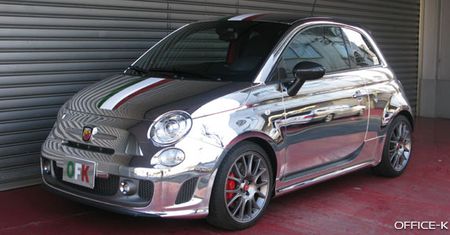 Fiat 500 Tributo Ferrari w chromie [wideo]