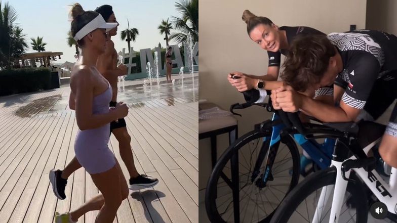 Małgorzata Rozenek i Robert Karaś aktywnie spędzają czas Świąt Bożego Narodzenia