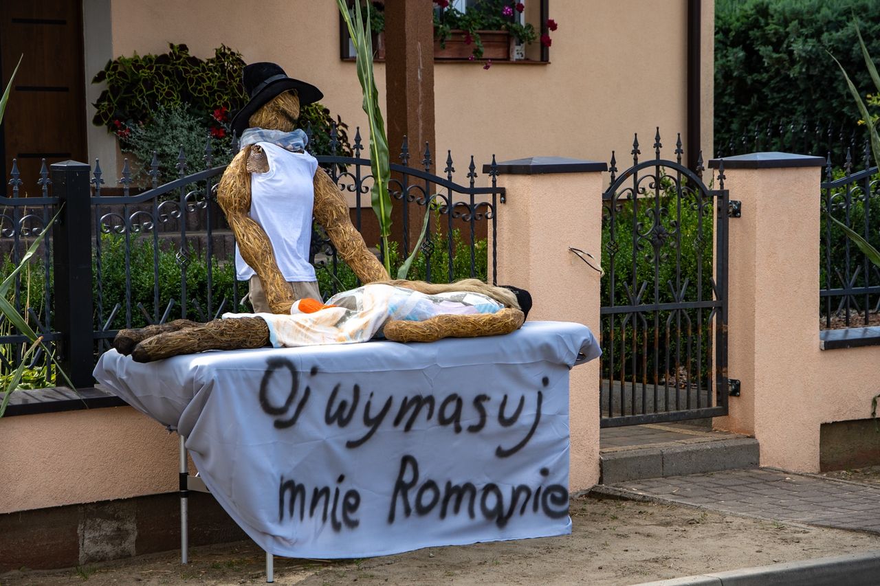 Dożynkowe dekoracje w Równopolu