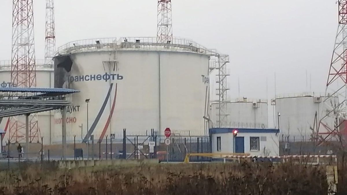 Zdaniem Rosjan magazyn ropy został ostrzelany przez drona