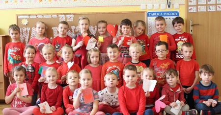 Przedszkolaki też obchodziły święto zakochanych - Walentynki