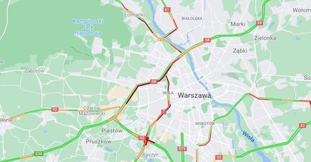 Karambol na trasie S8 w Warszawie. Powstał ogromny korek