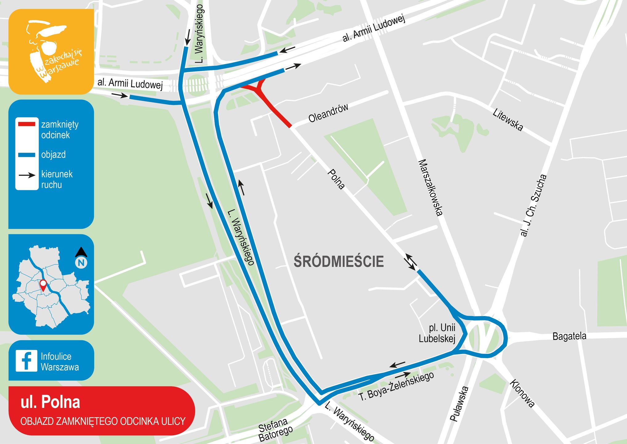 Warszawa. Zmiany na ul. Polnej