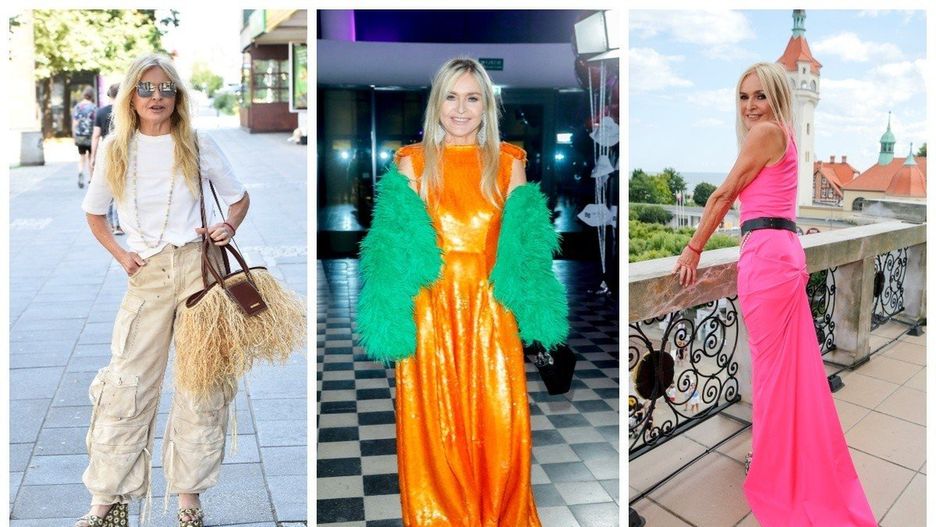 Stylizacje Moniki Olejnik to dopasowane i wydekoltowane suknie, zwariowane wzory, ekstrawaganckie dodatki jak i markowe jeansy, t-shirty i sportowe buty. Monika Olejnik nie boi się też kolorów. Zobacz, jak się ubiera - te stylizacje odejmują lat. Zainspiruj się &gt;&gt;&gt;