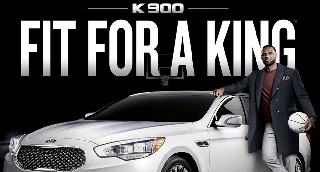 LeBron James ambasadorem reklamowym samochodów Kia