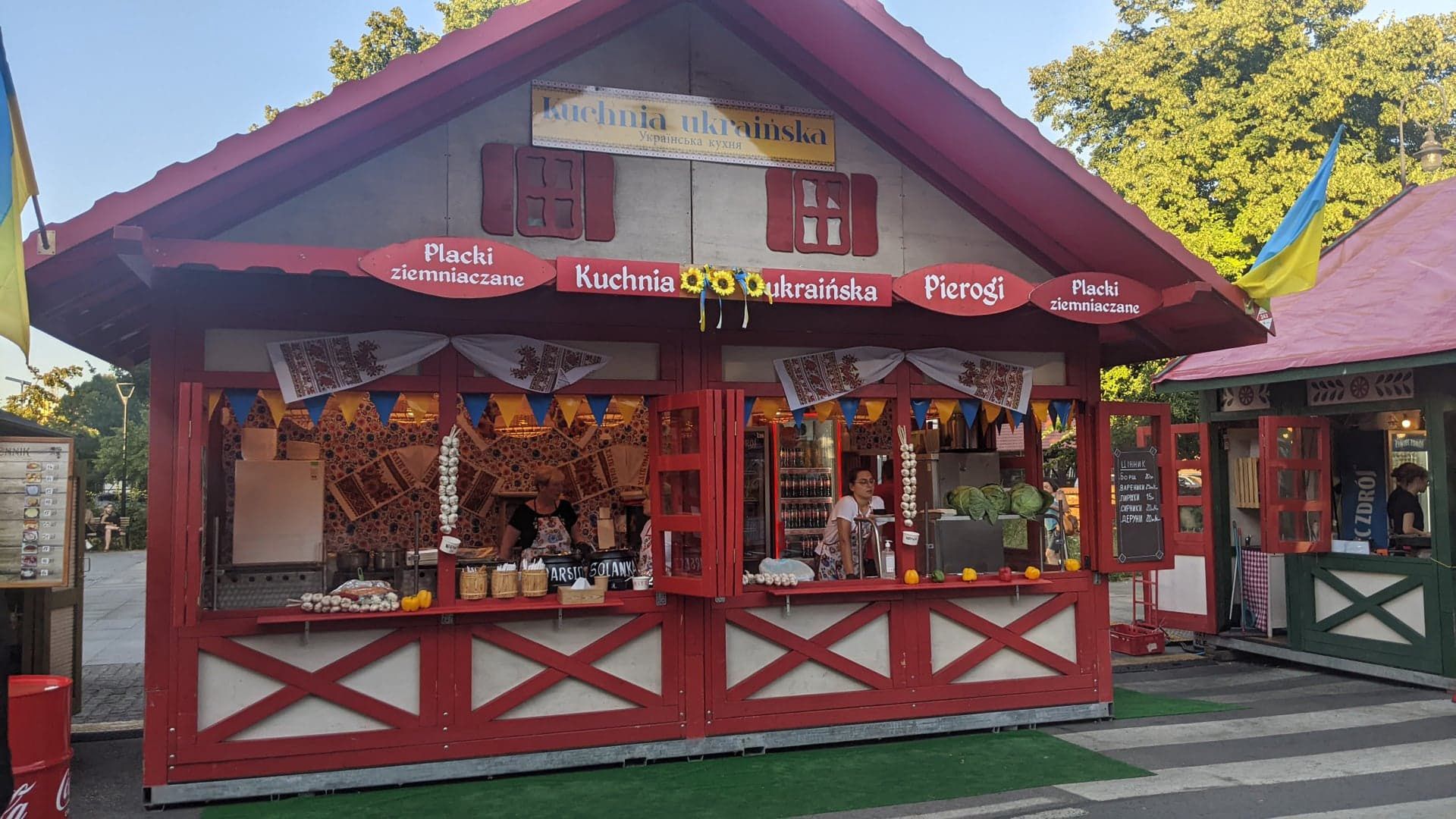 Stoisko z kuchnią ukraińską