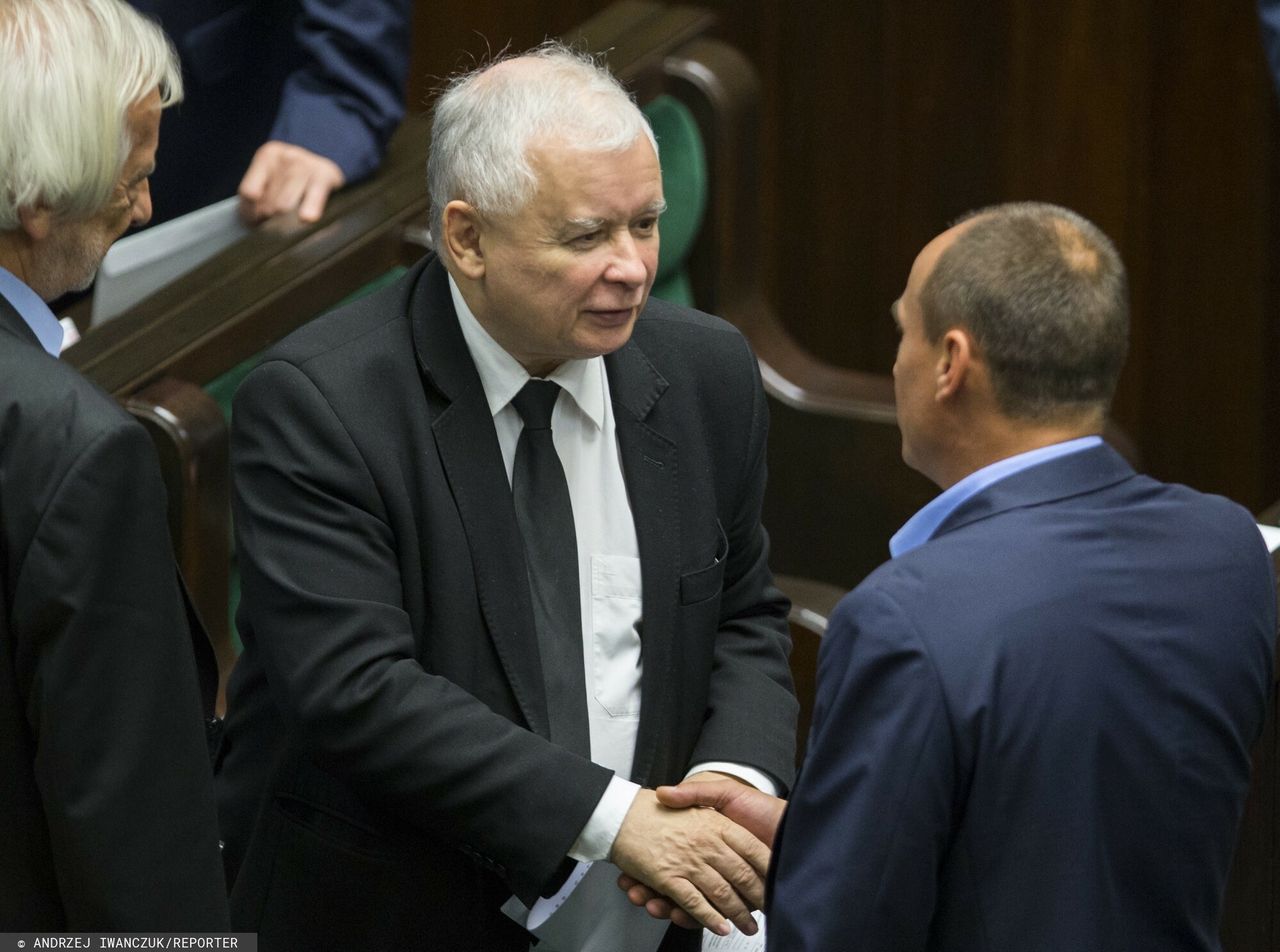 Jarosław Kaczyński i Paweł Kukiz