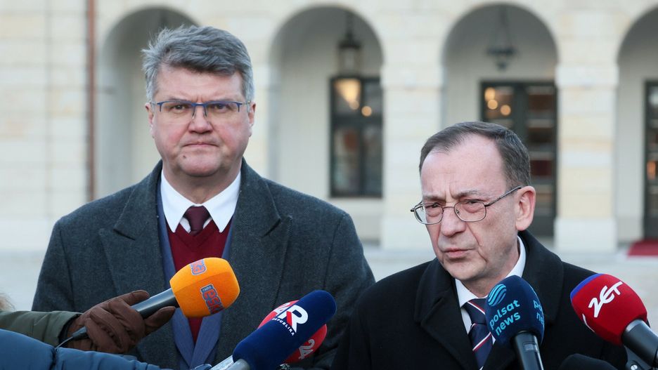 Wąsik i Kamiński w Pałacu Prezydenckim w dniu zatrzymania 