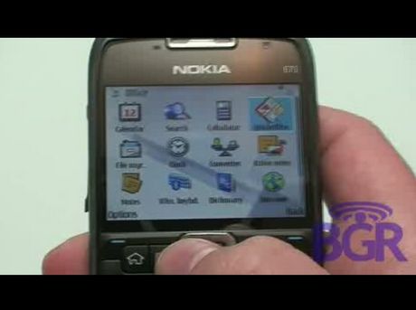 Nokia E71 złapana na filmie