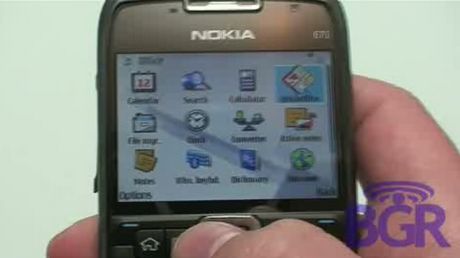 Nokia E71 złapana na filmie 1