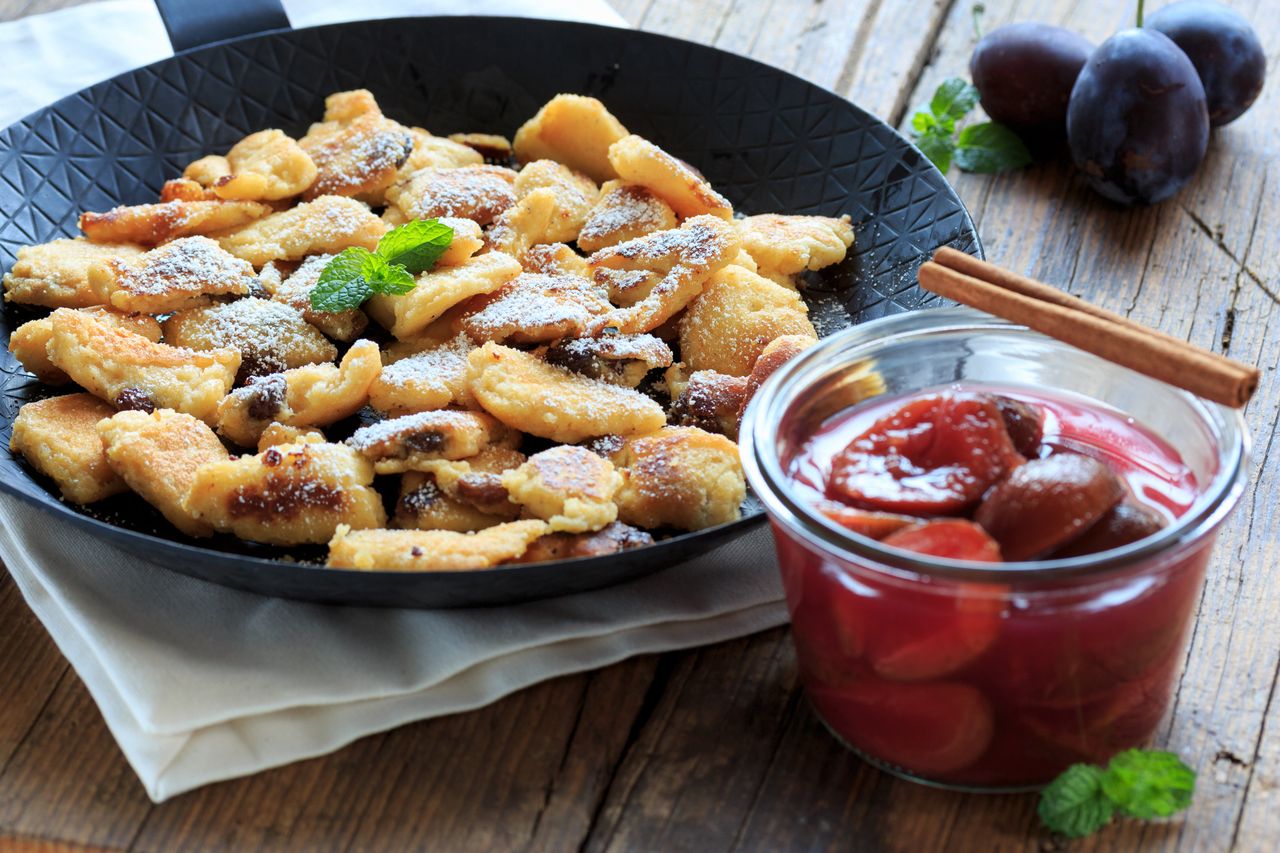 A Kaiserschmarrn is best in autumn when there are fresh plums.