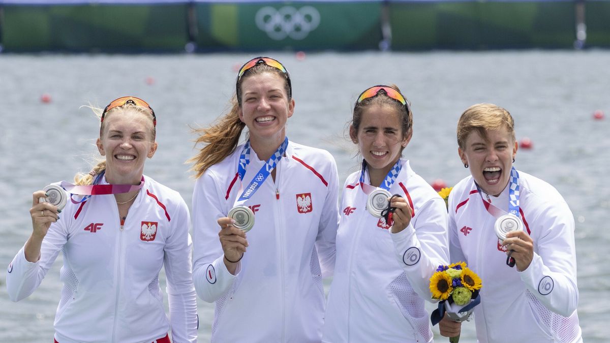 Igrzyska Olimpijskie w Tokio wioślarstwo srebrny medal czwórka podwójna. 