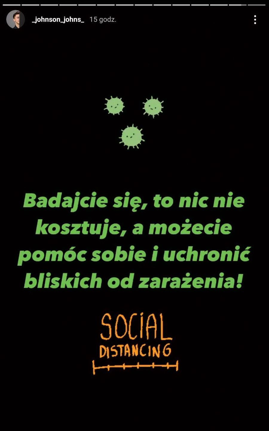 Jan Kietliński opowiedział swoją "koronahistorię" na Instagramie