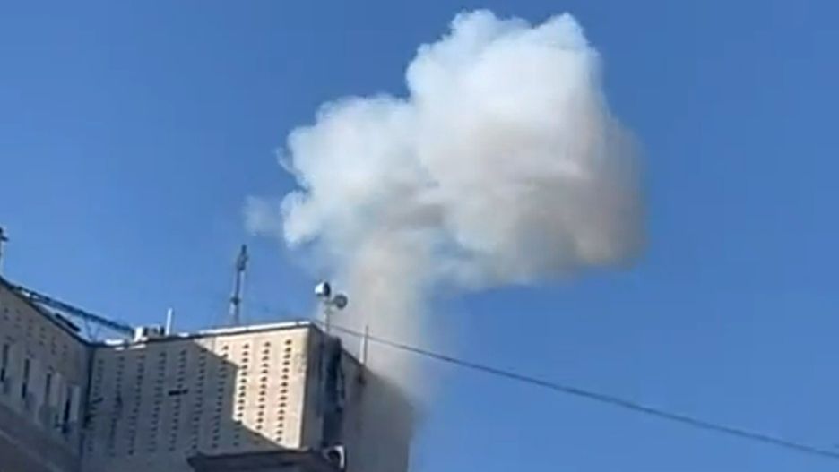 Atak ukraińskich dronów w Enerhodarze