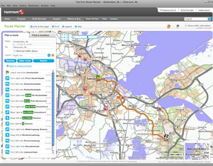 Planowanie podróży online z TomTom