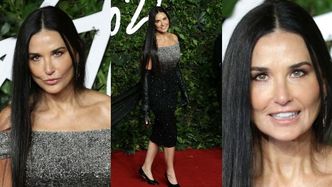 59-letnia Demi Moore prezentuje GŁADKĄ TWARZ na gali Fashion Awards 2021 (ZDJĘCIA)