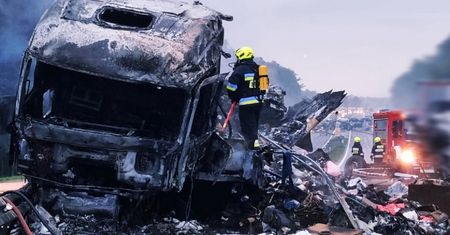 Koszmarny wypadek na autostradzie. Zginął 44-letni mężczyzna