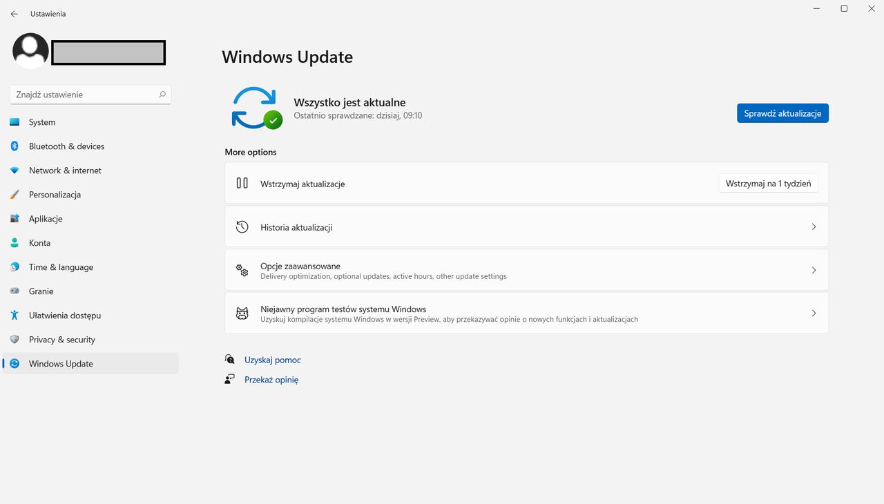 Windows 11 - zrzut ekranu z pierwszej testowej kompilacji