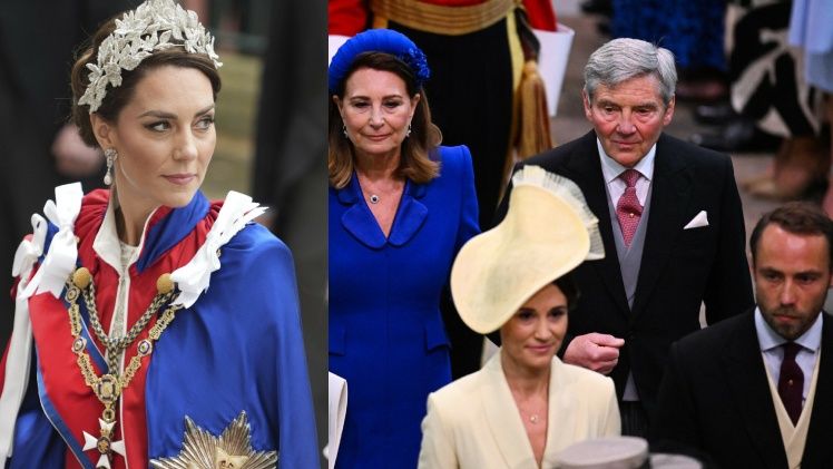 Rodzina Kate Middleton pojawiła się na koronacji 