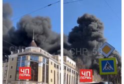 Ogromny pożar w Rosji. Kłęby czarnego dymu nad Permem